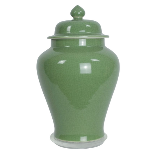 Jingdezhen Temple Jar, Celadon