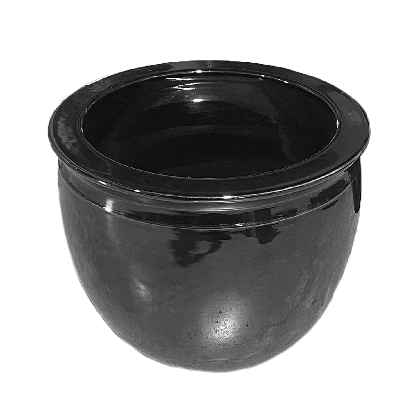 16" Mirror Black Planter